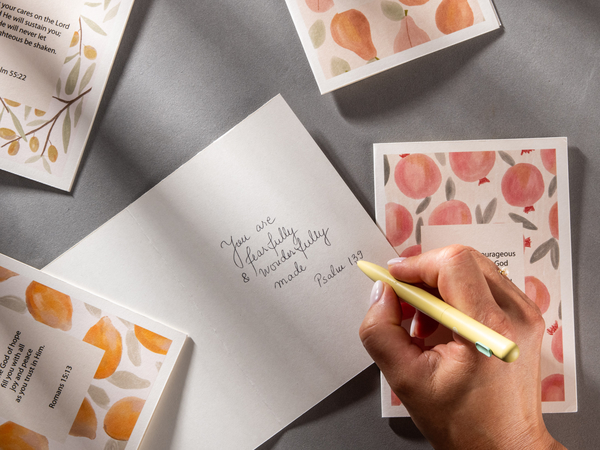 DiverseBee Bible Verse Cards Fruit Theme