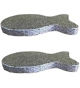 2Pcs Cat Scratching Board Premium Scratch Textures Cardboard Anti-Scratch Stress Relieve Indeform...