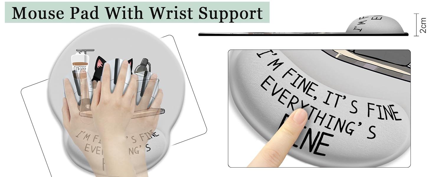 Gaming Mouse Pad Wrist Support