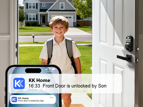 keyless entry door lock deadbolt with handle set