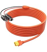10FT Solar to XT60 Connector Charge Extension Cable 12AWG 3M, Tonton M-C-4 to XT60 Adapter Solar ...