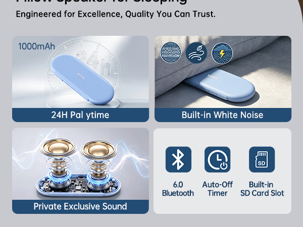 Under Pillow Speakers for Sleeping Bone Conduction Speakers