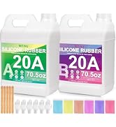 MITINU Silicone Mold Making Kit - 20A Liquid Silicone Rubber (1:1 Mix), Non-Toxic & Bubble Free P...