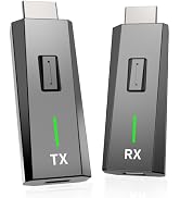 Wireless HDMI Transmitter and Receiver 328FT/100M, 4k Decode 1080P Output, Plug & Play Portable 2...
