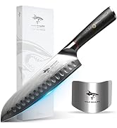 MAD SHARK Ultra Sharp Chef Knife, Professional 8 Inch Damascus Santoku Knife, Made of Super Damas...