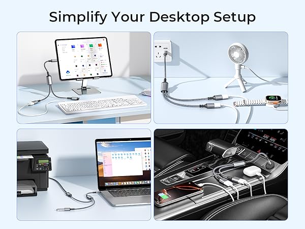 USB C TO 2 USB CONVERTER