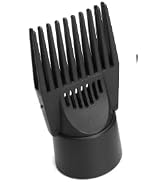 Black Hair Dryer Comb Attachment for Straightening and Detangling - Nozzle Plastic Hairdressing S...
