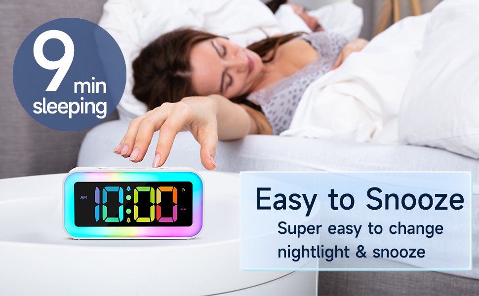 ALARM CLOCK WITH USB CHARGER