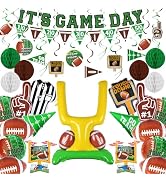 Football Party Decorations Kit: Tailgate & Football Birthday Party Supplies with Banner, Swirl St...