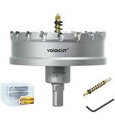 4 Inch Carbide Hole Saw, Hole Cutter Carbide Tipped with Pilot Drill Bit, TCT Hole Saws for Stain...