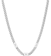 ChainsHouse Custom Name Necklace, Personalized Cuban Link Chain for Men Women, 1-6 Name Inscripti...
