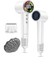 BYZEEYA High Speed Hair Dryer, Blow Dryer with Magnetic Diffuser for Women & Men, 500 Million Neg...
