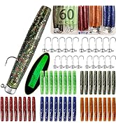 VMSIXVM Ned Rig Jig Heads, 15/25 Pack Ned Rig Baits Kit for Bass Fishing, Finesse Mushroom Shroom...