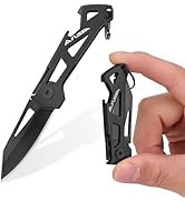 FLISSA Mini Pocket Folding Knife with Bottle Opener | Small Size, EDC Tool, Gift for Men, Compact...