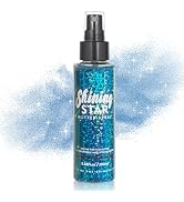 MEICOLY Blue Body Glitter Spray,100ML(3.53OZ),Glitter Hairspray,Sparkle Hair Spray,Glitter Spray ...