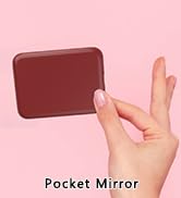 Kintion Pocket Mirror, 1X/3X Magnification LED Compact Travel Makeup Mirror with Light for Purse,...