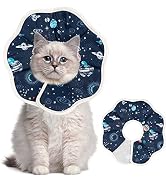 Depets Cat Cone Collar Soft, Adjustable Lightweight Cat Recovery Collar to Stop Licking, Waterpro...