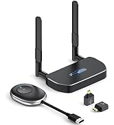 Wireless HDMI, HDMI Wireless Transmitter and Receiver, 164FT/50M Smooth Screen Casting to Monitor...
