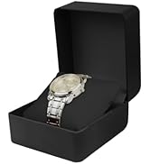 Energather Watch Box, PU Leather Watch Case Watch Holder Box with Removable Pillow, Watch Travel ...