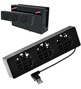 Mcbazel DOBE NS Switch External Dock Set Cooling Fan Cooling Stand Cooler with 3 Fans