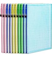 10 PCS Mesh Zipper Pouch Document Bag, LEOBRO Letter Size/A4 Size Zip File Folders, Waterproof Pl...