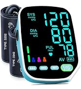 Upper Arm Electronic Blood Pressure Monitor Blue