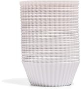 The Silicone Kitchen Reusable Silicone Baking Cups, Non-Toxic, BPA Free, Dishwasher Safe, Regular...