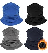 Finvizo Winter Neck Gaiter Warmer: Fleece Neck Warmer Ski Face Mask for Men Women Windproof Face ...