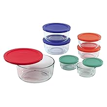 Pyrex Simply Store Meal Prep Glass Food Storage Container 14-Piece Set