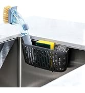 simpletome Sink Caddy Basket, Sinkware Organizer, 3X Strong Suction Cups Or Countertop, Transluce...