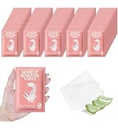 Makeup Remover Wipes Individually Wrapped Facial Cleansing Towelettes Bulk, Disposable Cleanser M...