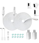 10FT Power Adapter and Cable for Ring Camera, Ring Stick Up Cam Battery, Ring Spotlight Cam Batte...