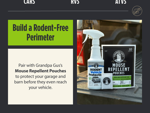 Rodent Repellent For Car Engines, Peppermint Oil & Cinnamon Oil Rodent Repellent Spray