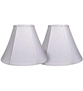 Double Tootoo Star White Lamp Shade Set of 2, Large Barrel Lampshade for Floor Light and Table La...