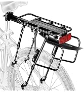 YONTUO Rear bike rack,Bike Cargo Rack w/Fender & Large Size Reflective ,Quick Release Mountain Ro...
