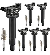 UF267 Ignition Coil Packs and Iridium Spark Plugs Fit for 2000-2008 Toyota Avalon Sienna Highland...