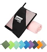 ZIUDBOC Microfiber Travel Towel, Soft Lightweight Quick Dry Towel, Super Absorbent Compact Travel...