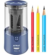AFMAT Pencil Sharpener, Electric Pencil Sharpener for Colored Pencils, Auto Stop, Fast Sharpen in...