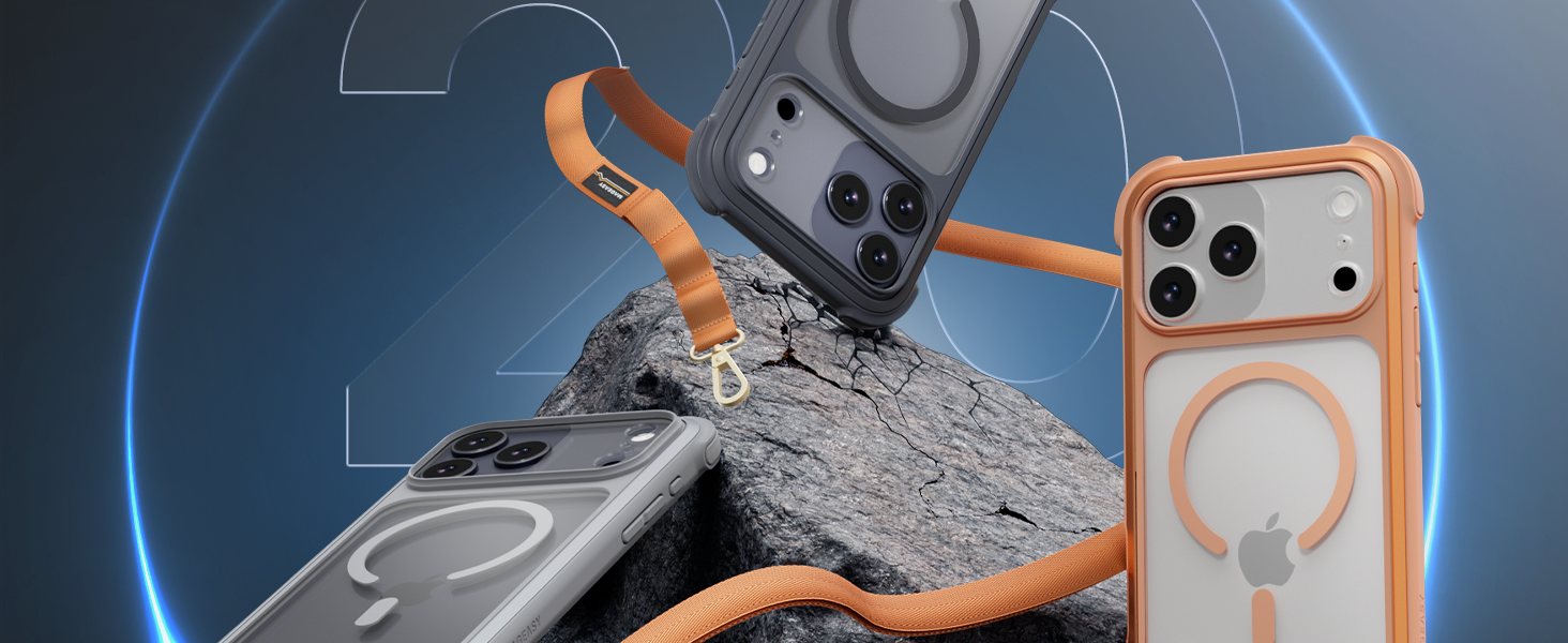 iphone 17 pro case with crossbody strap compatible with magsafe
