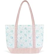 Sunwel Fashion Women Top Zipper Large Floral Quilted Tote Bag for Work Travel Gym Shopping