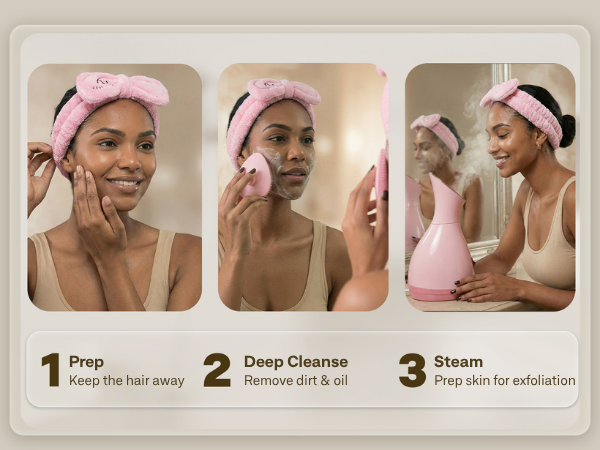 skin care tools, towel warmer, face steamer, face care kit, spa day essentials, facial kit stuff