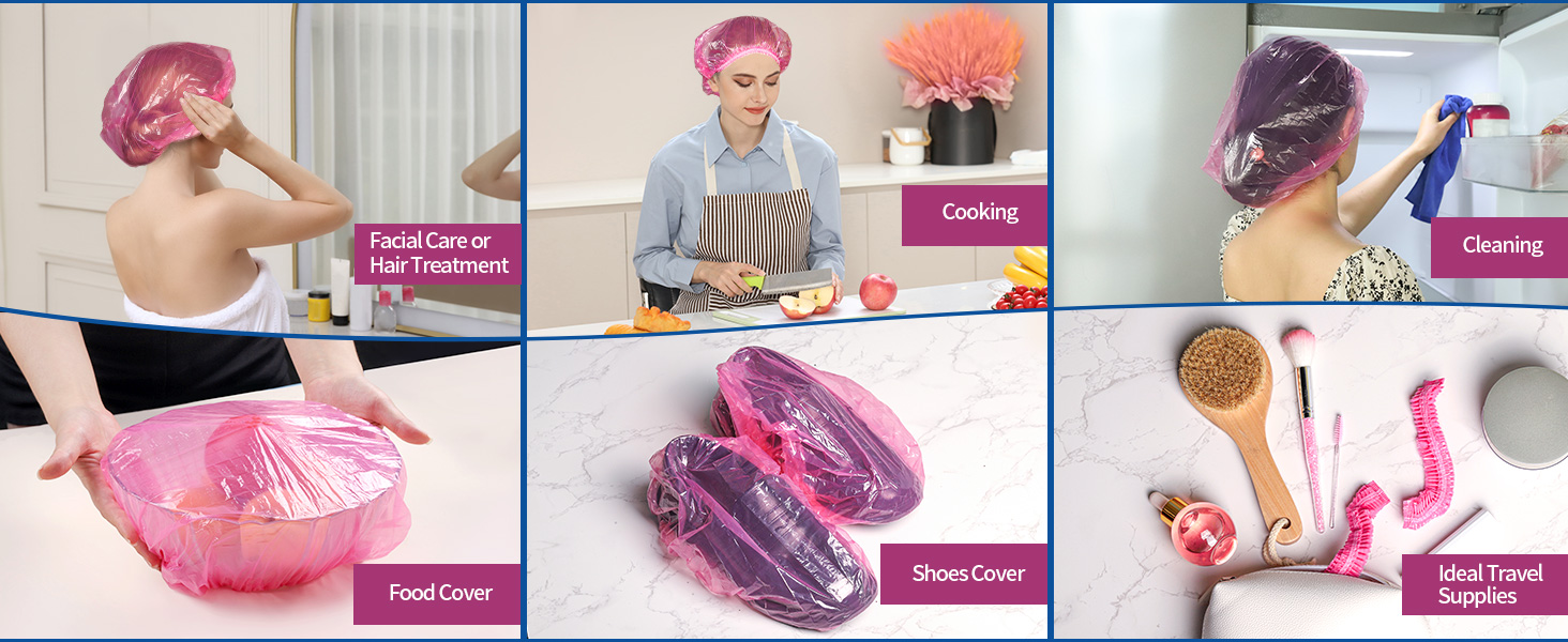 Versatile Plastic Hair Caps
