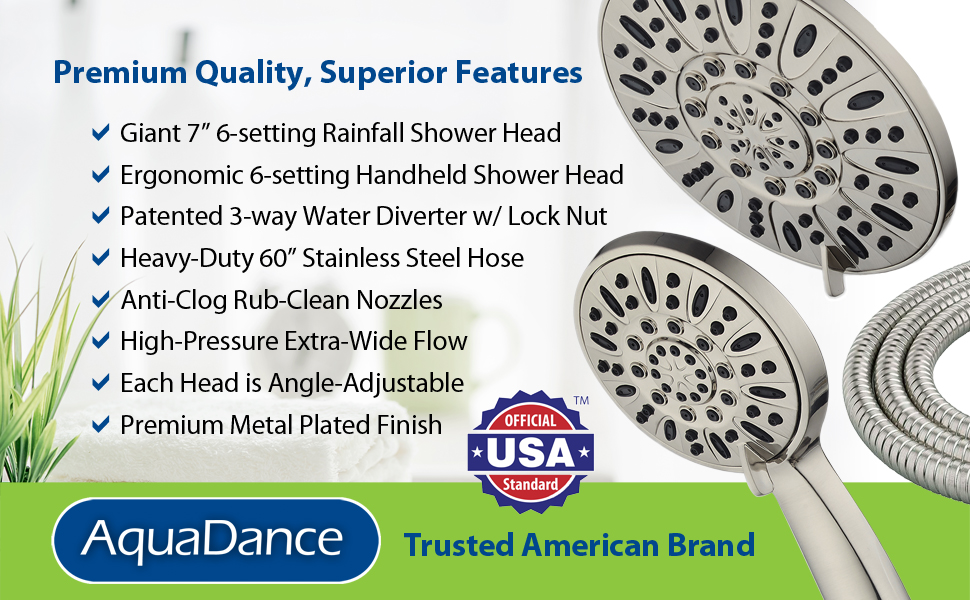 fixed showerhead, shower combo, alcachofa de la ducha
