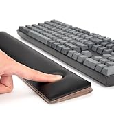 COLORCORAL Keyboard Wrist Rest Ergonomic Wrist Pad with Memory Foam Durable Walnut Wooden Keyboar...