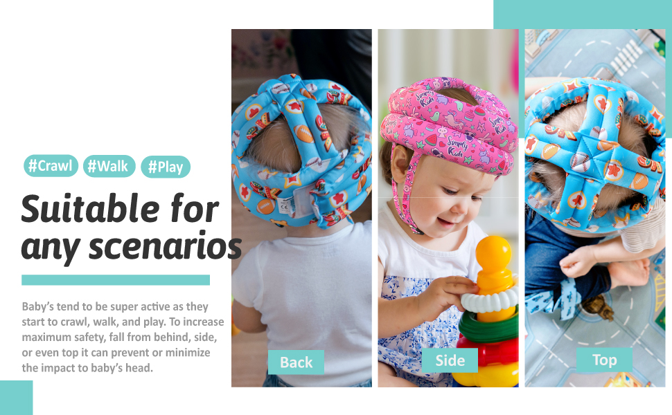 baby helmet baby head protector infant helmet toddler walking crawling casque bebe 6-12 month foam