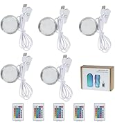BambooSegD 5PCS Remote Control RGB LED Lamp Kit 001 for Bambu Lab Multicolor RGB Includes Button ...