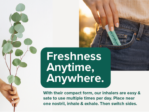 eucalyptus nasal inhaler stick for congestion and sinus relief
