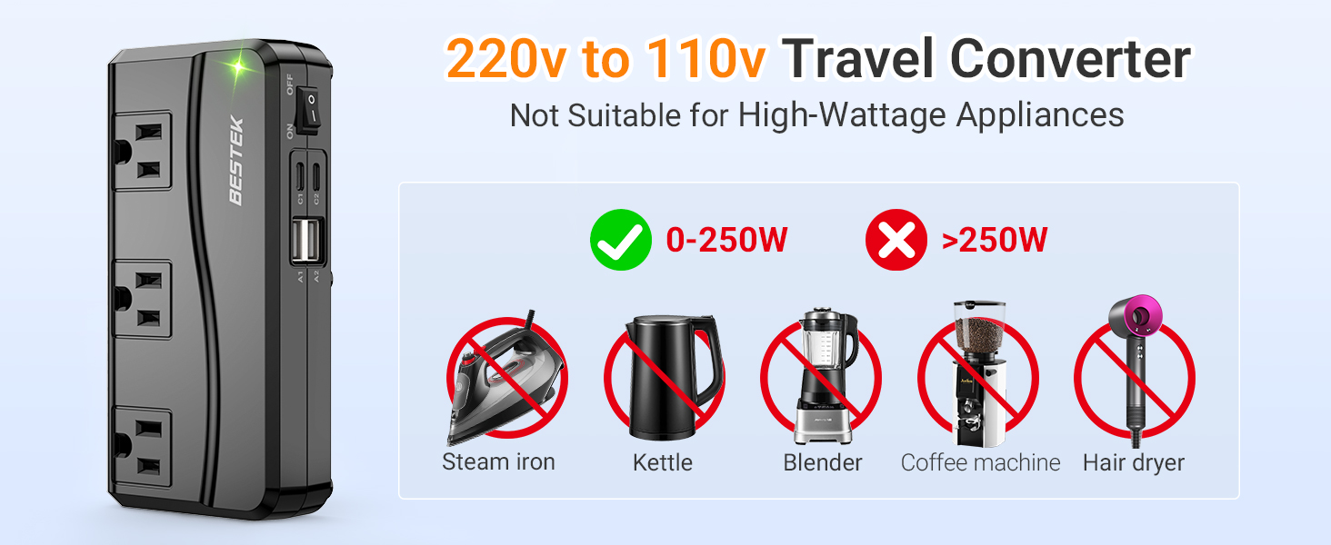 220V to 110V
