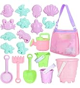 Tagitary Beach Sand Toys Set Beach Toys for Kids 3-10 Kid Sand Toy with Beach Bucket Watering Can...