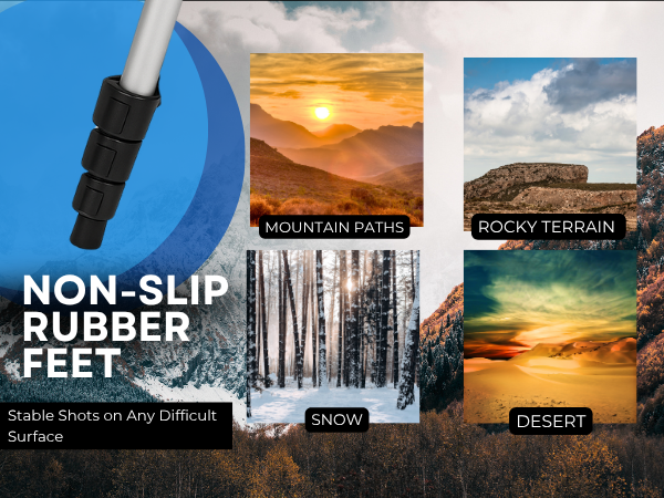 non-slip rubber feet